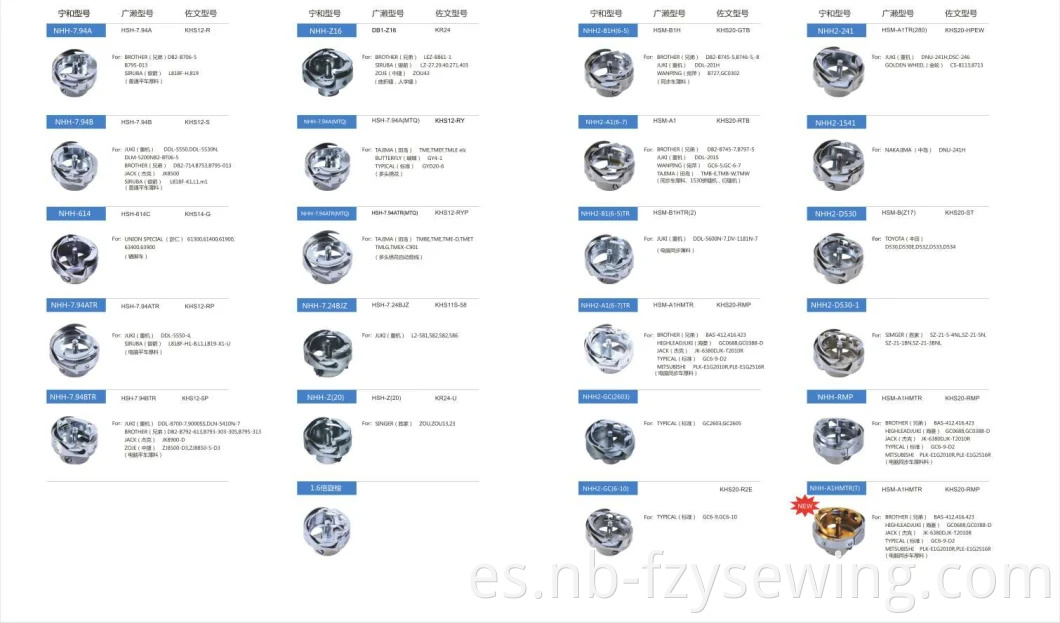 Piezas de repuesto de la máquina de costura industrial 401-72486 CUNTOR DE ALTA para JUKI DDL-9000C